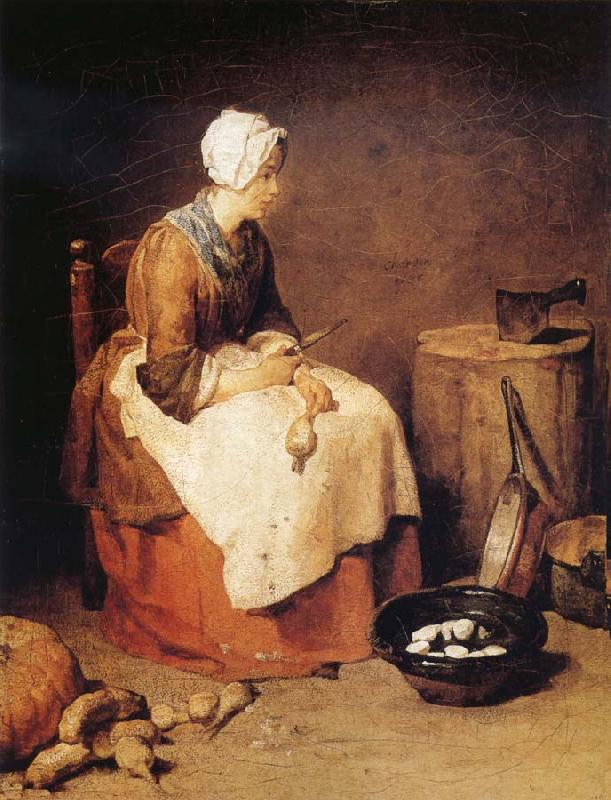 Jean Baptiste Simeon Chardin The Kitchen Maid oil painting picture